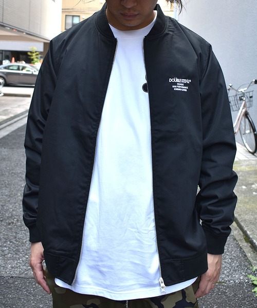 DOUBLE STEAL（ダブルスティール）の「SIMPLE LOGO T/C JKT（MA-1・メンズ・ブラック・X-LARGE/LARGE/MEDIUM）」の12枚目の写真