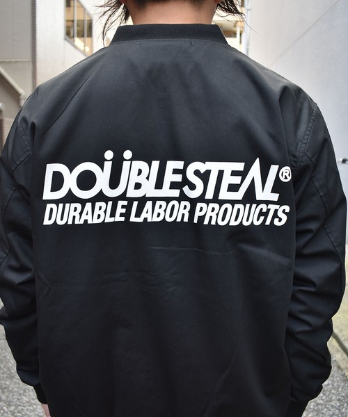 DOUBLE STEAL（ダブルスティール）の「SIMPLE LOGO T/C JKT（MA-1・メンズ・ブラック・X-LARGE/LARGE/MEDIUM）」の13枚目の写真