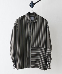 Lui's | ストライプ切替シャツ(シャツ/ブラウス)