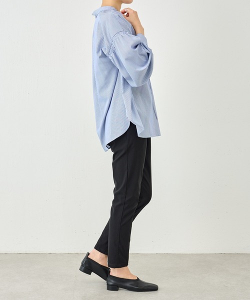 BEARDSLEY（ビアズリー）の「リボンシャツ（シャツ/ブラウス・レディース・ブルー/ホワイト・FREE）」の10枚目の写真