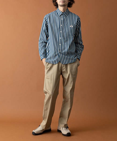 GEVACO（ゲバコ）の「【GEVACO / ゲバコ】ストライプピーチ起毛レギュラーカラーシャツ（シャツ/ブラウス・メンズ・レッド/ブルー/グリーン・MEDIUM/LARGE）」の21枚目の写真