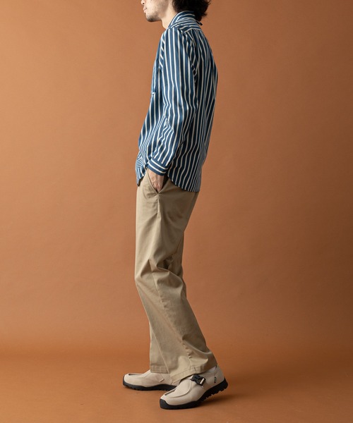 GEVACO（ゲバコ）の「【GEVACO / ゲバコ】ストライプピーチ起毛レギュラーカラーシャツ（シャツ/ブラウス・メンズ・レッド/ブルー/グリーン・MEDIUM/LARGE）」の18枚目の写真