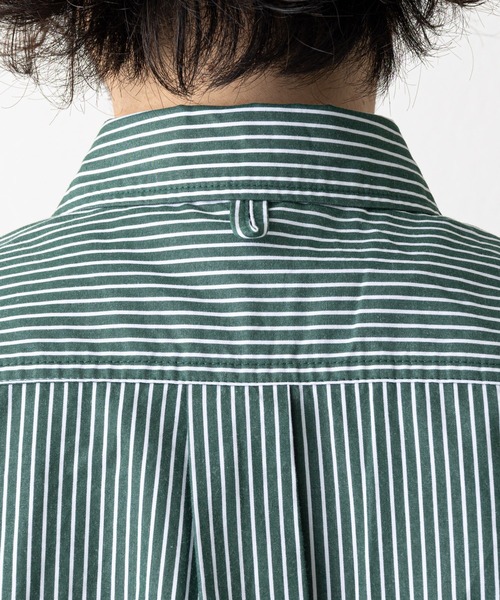 GEVACO（ゲバコ）の「【GEVACO / ゲバコ】ストライプピーチ起毛レギュラーカラーシャツ（シャツ/ブラウス・メンズ・レッド/ブルー/グリーン・MEDIUM/LARGE）」の9枚目の写真