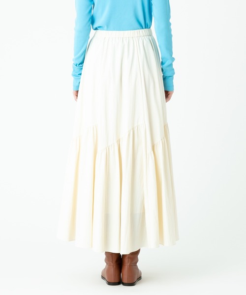 allureville(アルアバイル)の「バイヤス切替ギャザースカート(スカート・レディース・ブラック/パープル/アイボリー/カーキ・1/2)」の10枚目の写真