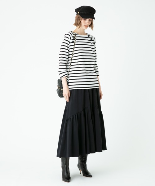 allureville(アルアバイル)の「バイヤス切替ギャザースカート(スカート・レディース・ブラック/パープル/アイボリー/カーキ・1/2)」の19枚目の写真