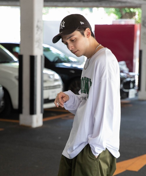 WEGO(ウィゴー)の「WEGO/【2点セット】アクセ付きカレッジロンT(Tシャツ/カットソー・メンズ・スミクロ/ホワイト/ダークグリーン・MEDIUM/LARGE)」の21枚目の写真