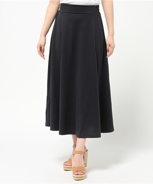 earth music&ecology（アースミュージックアンドエコロジー）の「【すきな丈スカート】ロングフレアスカート（スカート・レディース・ブラック/ライトグレー/ブルー/サックスブルー/ネイビー/ブルーグリーン/ライトイエロー/レッド/アイボリー・FREE）」の5枚目の写真