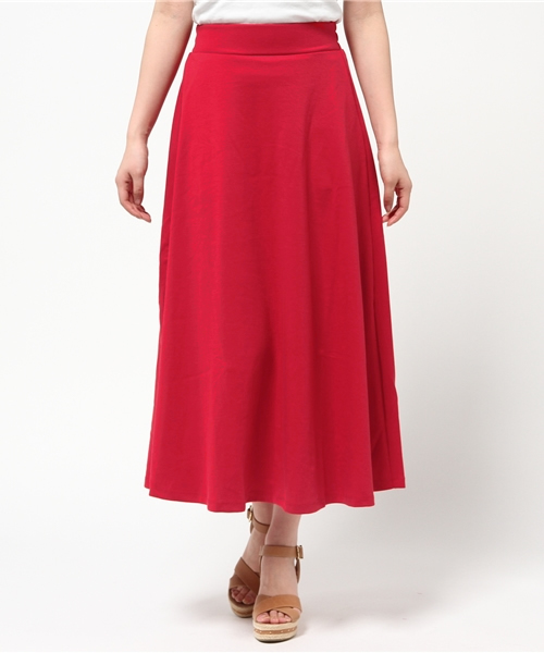 earth music&ecology（アースミュージックアンドエコロジー）の「【すきな丈スカート】ロングフレアスカート（スカート・レディース・ブラック/ライトグレー/ブルー/サックスブルー/ネイビー/ブルーグリーン/ライトイエロー/レッド/アイボリー・FREE）」の9枚目の写真