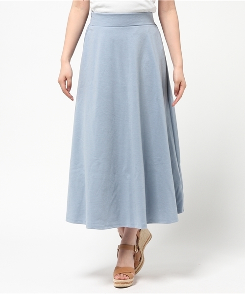 earth music&ecology（アースミュージックアンドエコロジー）の「【すきな丈スカート】ロングフレアスカート（スカート・レディース・ブラック/ライトグレー/ブルー/サックスブルー/ネイビー/ブルーグリーン/ライトイエロー/レッド/アイボリー・FREE）」の6枚目の写真