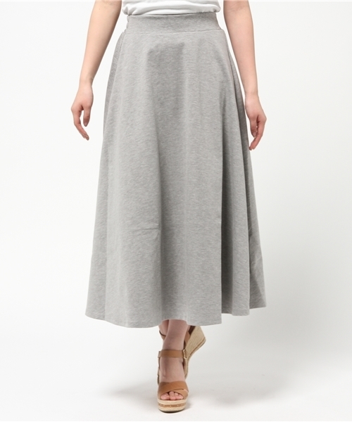 earth music&ecology（アースミュージックアンドエコロジー）の「【すきな丈スカート】ロングフレアスカート（スカート・レディース・ブラック/ライトグレー/ブルー/サックスブルー/ネイビー/ブルーグリーン/ライトイエロー/レッド/アイボリー・FREE）」の4枚目の写真