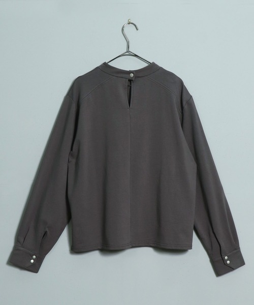 &g'aime(アンジェム)の「【&g’aime】ショルダースリットトップス(Tシャツ/カットソー・レディース・チャコールグレー/ブラック/ベージュ・FREE)」の4枚目の写真