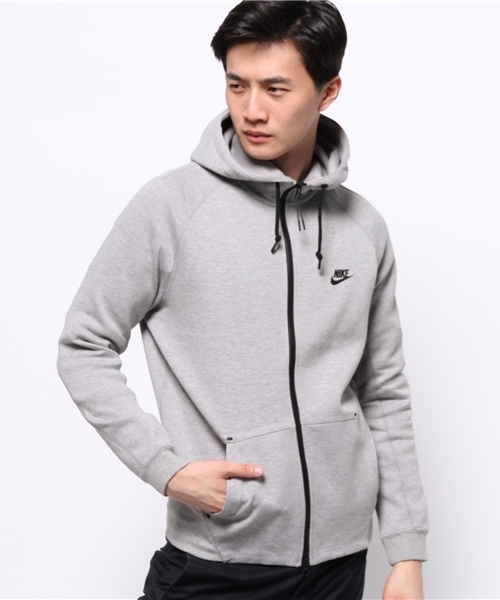 NIKE SPORTSWEAR（ナイキスポーツウェアー）の「メンズ ナイキ テックフリース ジップフーディ パーカー AS NIKE TECH FLEECE AW77（パーカー・メンズ・ブラック/チャコールグレー/ダークグレー/レッド・SMALL/MEDIUM/LARGE/X-LARGE）」の4枚目の写真