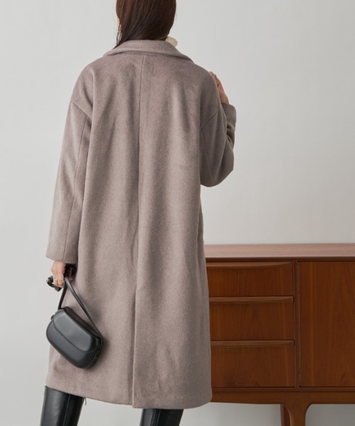 CLEARIMPRESSION （クリアインプレッション）の「ダブルフェイスチェスターコート（チェスターコート・レディース・アイボリー/モカ・FREE）」の15枚目の写真