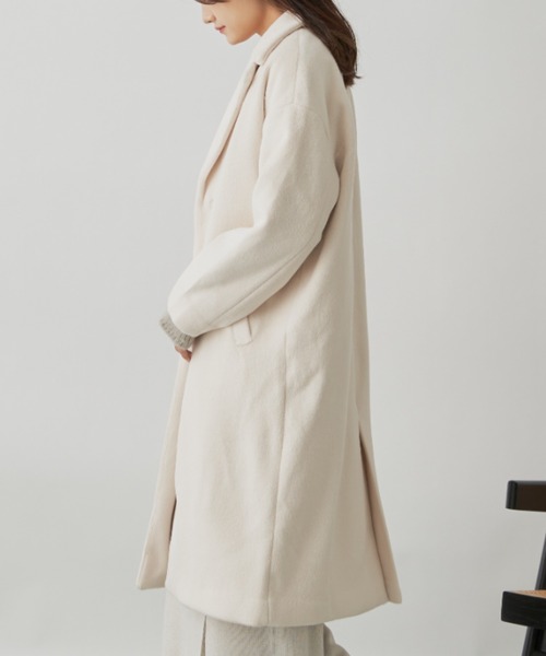 CLEARIMPRESSION （クリアインプレッション）の「ダブルフェイスチェスターコート（チェスターコート・レディース・アイボリー/モカ・FREE）」の17枚目の写真