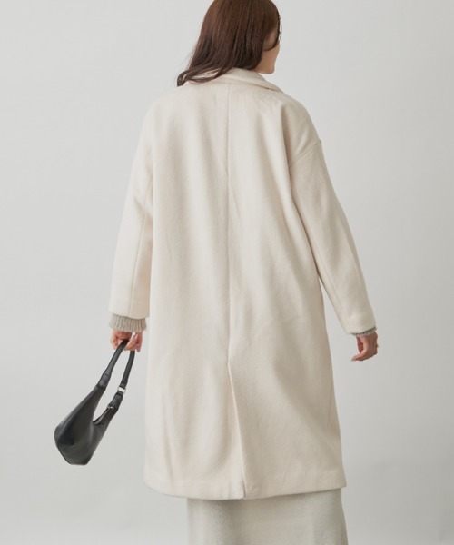 CLEARIMPRESSION （クリアインプレッション）の「ダブルフェイスチェスターコート（チェスターコート・レディース・アイボリー/モカ・FREE）」の20枚目の写真