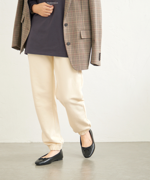 B.C STOCK（ベーセーストック）の「Ecoutezスウェットパンツ（スウェットパンツ・レディース・ブラック/アイボリー/ボルドー・FREE）」の2枚目の写真