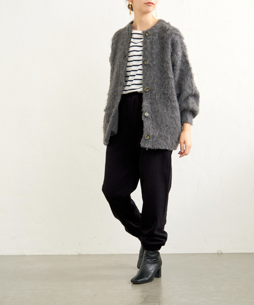 B.C STOCK（ベーセーストック）の「Ecoutezスウェットパンツ（スウェットパンツ・レディース・ブラック/アイボリー/ボルドー・FREE）」の11枚目の写真