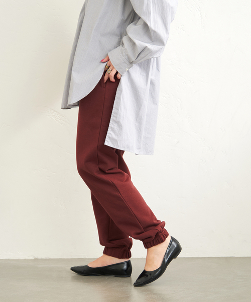 B.C STOCK（ベーセーストック）の「Ecoutezスウェットパンツ（スウェットパンツ・レディース・ブラック/アイボリー/ボルドー・FREE）」の16枚目の写真