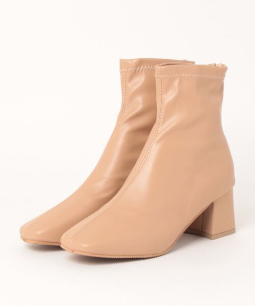 セール】【OKUOKU 0909】ストレッチ ヒールブーツ oku-shoes-136-38 