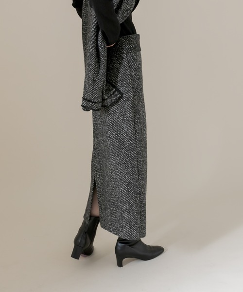 mline（エムライン）の「[mline]ツイードスカート（スカート・レディース・ブラック/ブラウン・1/2）」の9枚目の写真