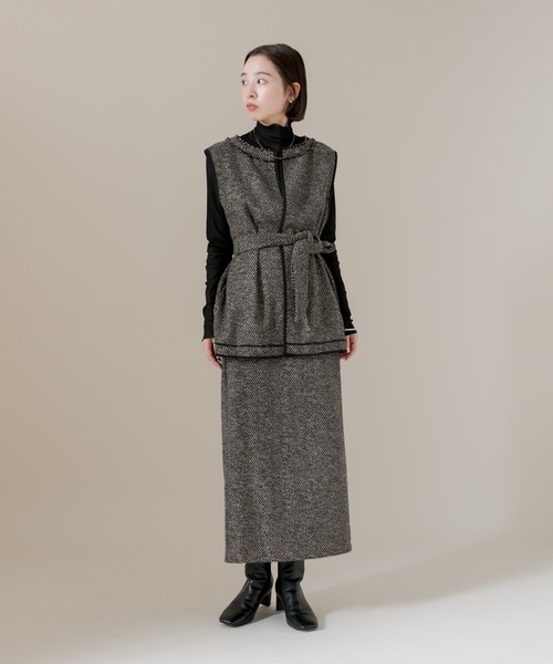 mline（エムライン）の「[mline]ツイードスカート（スカート・レディース・ブラック/ブラウン・1/2）」の18枚目の写真