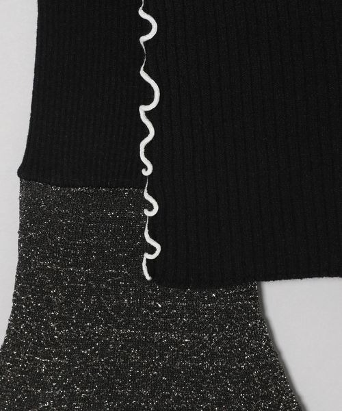JEANASIS（ジーナシス）の「12Gラメソデフレアハイネックプルオーバー/169159（ニット/セーター・レディース・ブラウン/ブラック・FREE）」の12枚目の写真