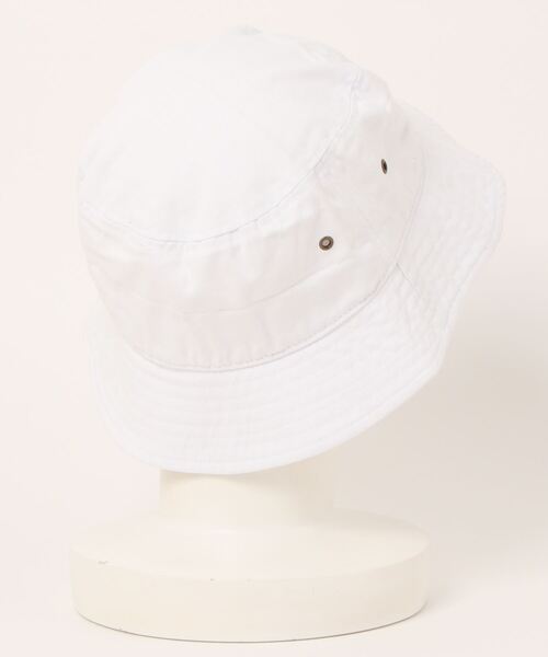 GIORDANO（ジョルダーノ）の「[GIORDANO] サークルロゴ刺繍コットンバケットハット（ハット・レディース・ホワイト/ブラック・FREE）」の3枚目の写真