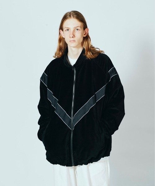 MADE IN STANDARD/メイドインスタンダード ARMYTRAINING JACKET COTTON VELOUR アーミートレーニングジャケットコットンベロアユニセックス