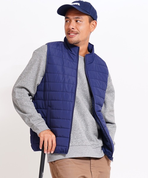 GIORDANO（ジョルダーノ）の「[ GIORDANO ]スタンドカラーパデッドベスト (ユニセックス)（ダウンベスト・レディース・ネイビー/グレー・MEDIUM/LARGE/X-LARGE）」の19枚目の写真