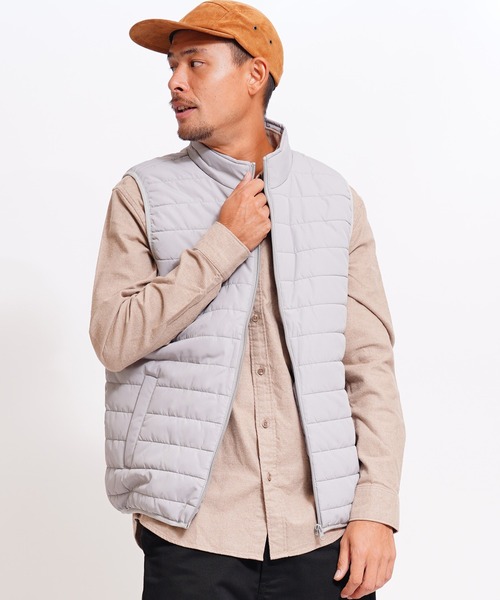 GIORDANO（ジョルダーノ）の「[ GIORDANO ]スタンドカラーパデッドベスト (ユニセックス)（ダウンベスト・レディース・ネイビー/グレー・MEDIUM/LARGE/X-LARGE）」の17枚目の写真