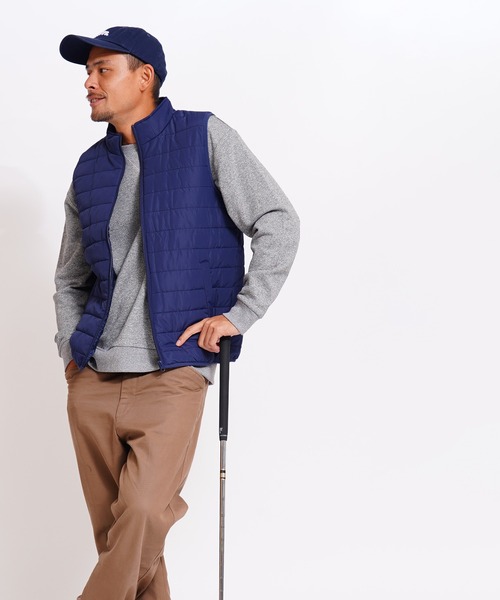 GIORDANO（ジョルダーノ）の「[ GIORDANO ]スタンドカラーパデッドベスト (ユニセックス)（ダウンベスト・レディース・ネイビー/グレー・MEDIUM/LARGE/X-LARGE）」の20枚目の写真