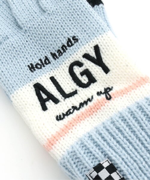 algy（アルジー）の「フラッグチェックスマホ対応手袋（手袋・キッズ・ブラック/ベージュ/サックスブルー・FREE）」の8枚目の写真