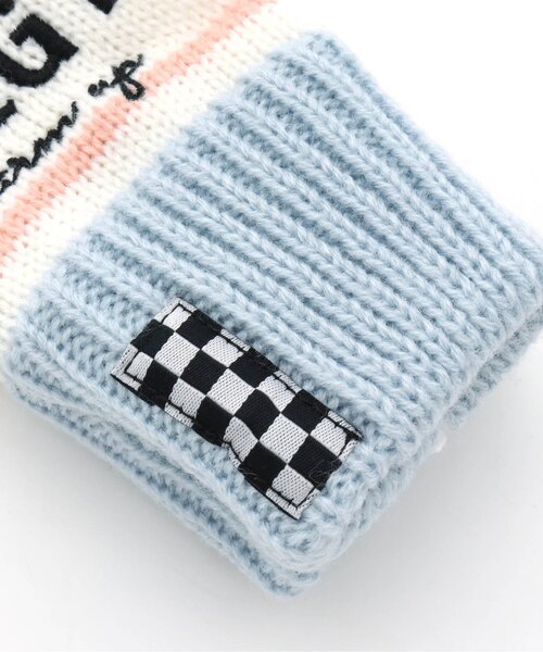 algy（アルジー）の「フラッグチェックスマホ対応手袋（手袋・キッズ・ブラック/ベージュ/サックスブルー・FREE）」の10枚目の写真