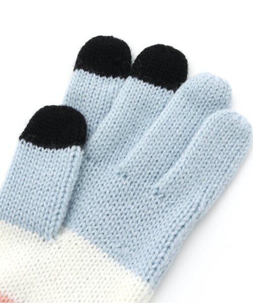 algy（アルジー）の「フラッグチェックスマホ対応手袋（手袋・キッズ・ブラック/ベージュ/サックスブルー・FREE）」の11枚目の写真