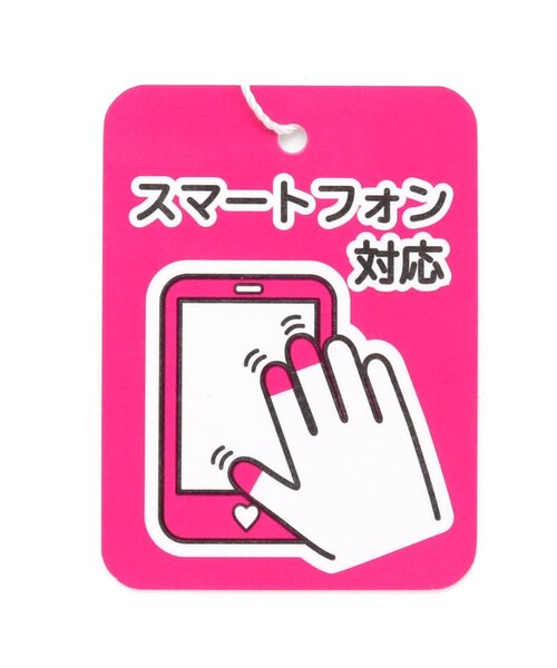 algy（アルジー）の「フラッグチェックスマホ対応手袋（手袋・キッズ・ブラック/ベージュ/サックスブルー・FREE）」の13枚目の写真