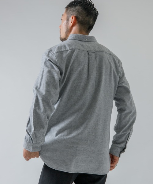 URBAN RESEARCH ROSSO MEN（アーバンリサーチロッソメン）の「『XLサイズあり』『一部WEB限定カラー』『抗菌/防臭』ハイパフォーマンスフランネルシャツ（シャツ/ブラウス・メンズ・ブラック/ネイビー/グレー/カーキ/アイボリー/ブラウン系その他/ブルー系その他/レッド系その他・SMALL/MEDIUM/LARGE/X-LARGE）」の11枚目の写真