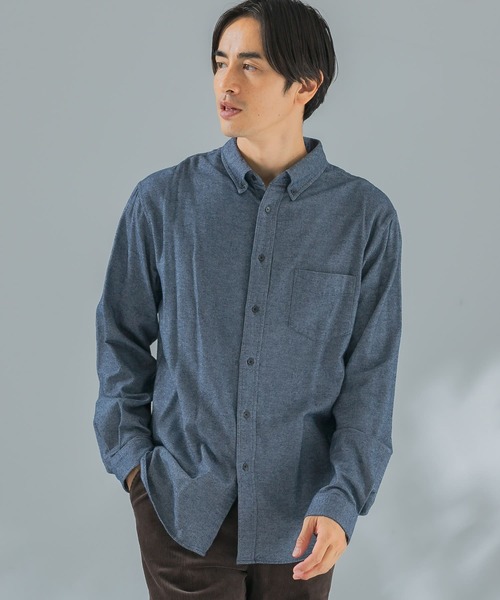 URBAN RESEARCH ROSSO MEN（アーバンリサーチロッソメン）の「『XLサイズあり』『一部WEB限定カラー』『抗菌/防臭』ハイパフォーマンスフランネルシャツ（シャツ/ブラウス・メンズ・ブラック/ネイビー/グレー/カーキ/アイボリー/ブラウン系その他/ブルー系その他/レッド系その他・SMALL/MEDIUM/LARGE/X-LARGE）」の13枚目の写真