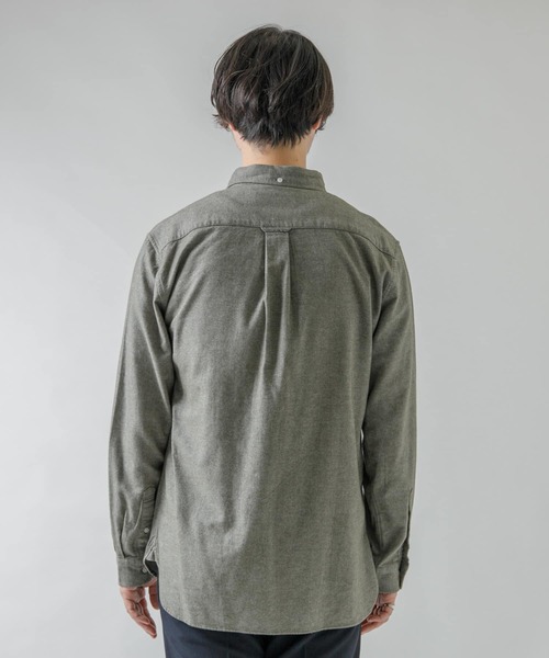 URBAN RESEARCH ROSSO MEN（アーバンリサーチロッソメン）の「『XLサイズあり』『一部WEB限定カラー』『抗菌/防臭』ハイパフォーマンスフランネルシャツ（シャツ/ブラウス・メンズ・ブラック/ネイビー/グレー/カーキ/アイボリー/ブラウン系その他/ブルー系その他/レッド系その他・SMALL/MEDIUM/LARGE/X-LARGE）」の18枚目の写真