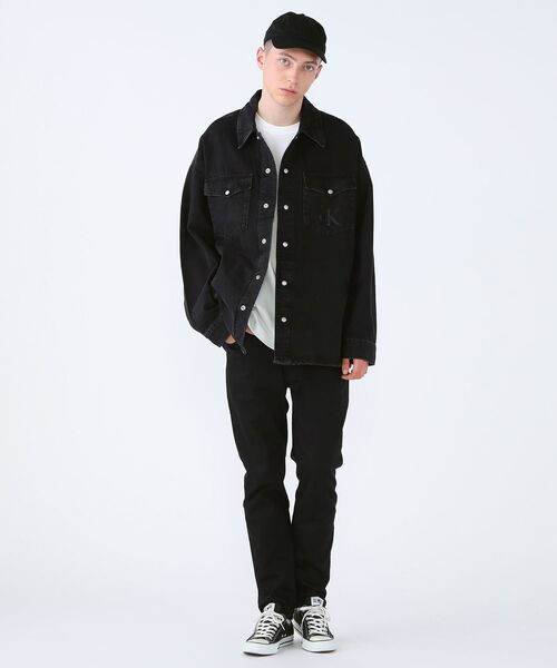 Calvin Klein(カルバン・クライン)の「オーバーサイズシャツジャケット(シャツ/ブラウス・メンズ・ブラック・S/L/XS/M)」の5枚目の写真