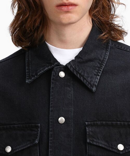 Calvin Klein(カルバン・クライン)の「オーバーサイズシャツジャケット(シャツ/ブラウス・メンズ・ブラック・S/L/XS/M)」の9枚目の写真