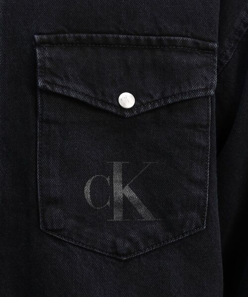 Calvin Klein(カルバン・クライン)の「オーバーサイズシャツジャケット(シャツ/ブラウス・メンズ・ブラック・S/L/XS/M)」の7枚目の写真