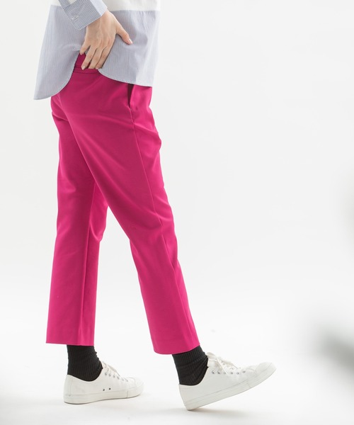 nop de nod(ノップドゥノッド)の「ストレッチクロップドパンツ(その他パンツ・レディース・ブラック/ピンク/グリーン/オレンジ・3)」の13枚目の写真
