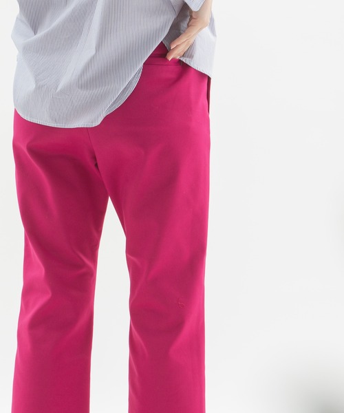 nop de nod(ノップドゥノッド)の「ストレッチクロップドパンツ(その他パンツ・レディース・ブラック/ピンク/グリーン/オレンジ・3)」の5枚目の写真