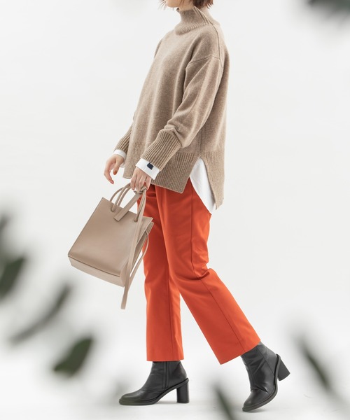 nop de nod(ノップドゥノッド)の「ストレッチクロップドパンツ(その他パンツ・レディース・ブラック/ピンク/グリーン/オレンジ・3)」の16枚目の写真