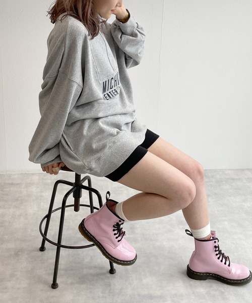 w closet（ダブルクローゼット）の「インナーリブパンツ（その他パンツ・レディース・ブラック/ライトベージュ・FREE）」の13枚目の写真