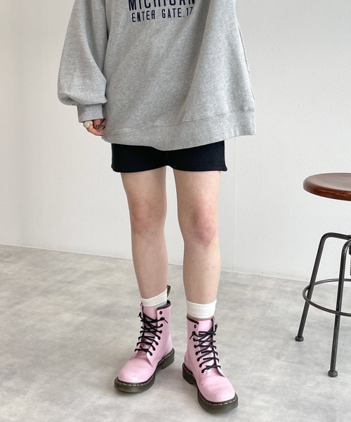 w closet（ダブルクローゼット）の「インナーリブパンツ（その他パンツ・レディース・ブラック/ライトベージュ・FREE）」の15枚目の写真