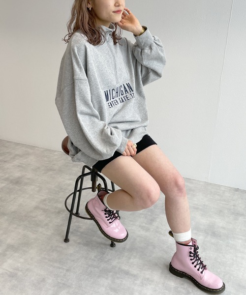 w closet（ダブルクローゼット）の「インナーリブパンツ（その他パンツ・レディース・ブラック/ライトベージュ・FREE）」の16枚目の写真