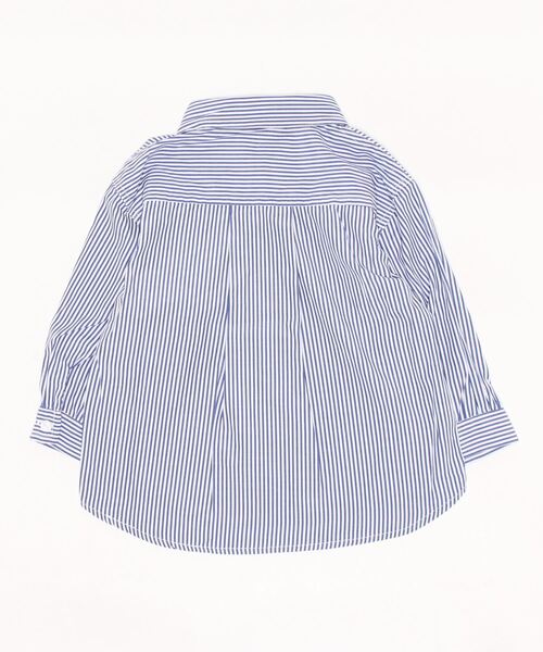 petit main（プティマイン）の「【リンク】オーバーシャツ（シャツ/ブラウス・キッズ・ブルー・L/S/M）」の2枚目の写真