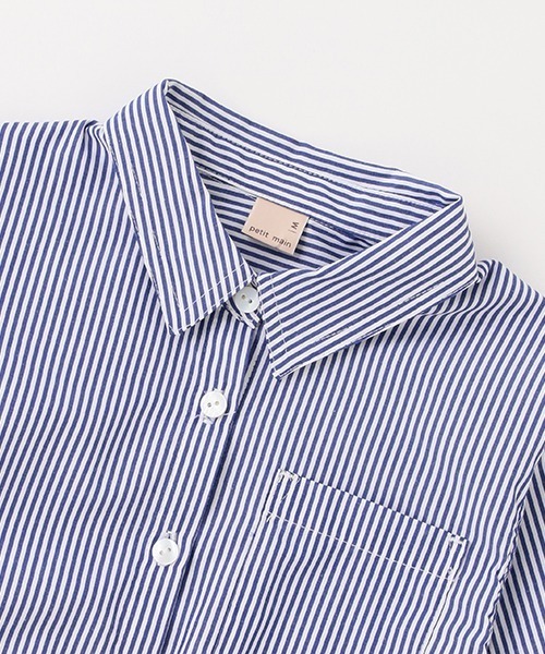 petit main（プティマイン）の「【リンク】オーバーシャツ（シャツ/ブラウス・キッズ・ブルー・L/S/M）」の7枚目の写真