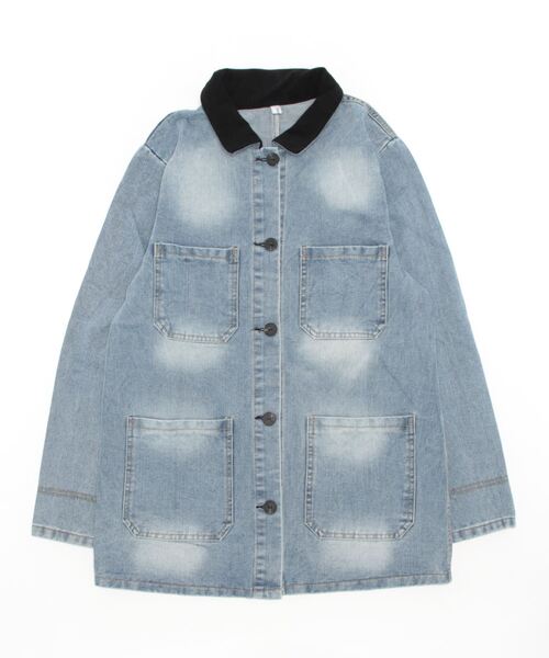 LAC-VERT（ラック・ヴェール）の「オーバーサイズデニムジャケット（デニムジャケット・レディース・ブルー・FREE）」の17枚目の写真